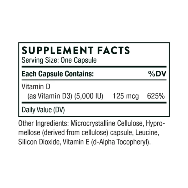 Vitamin D-5,000 - NSF Certified for Sport - Image 2